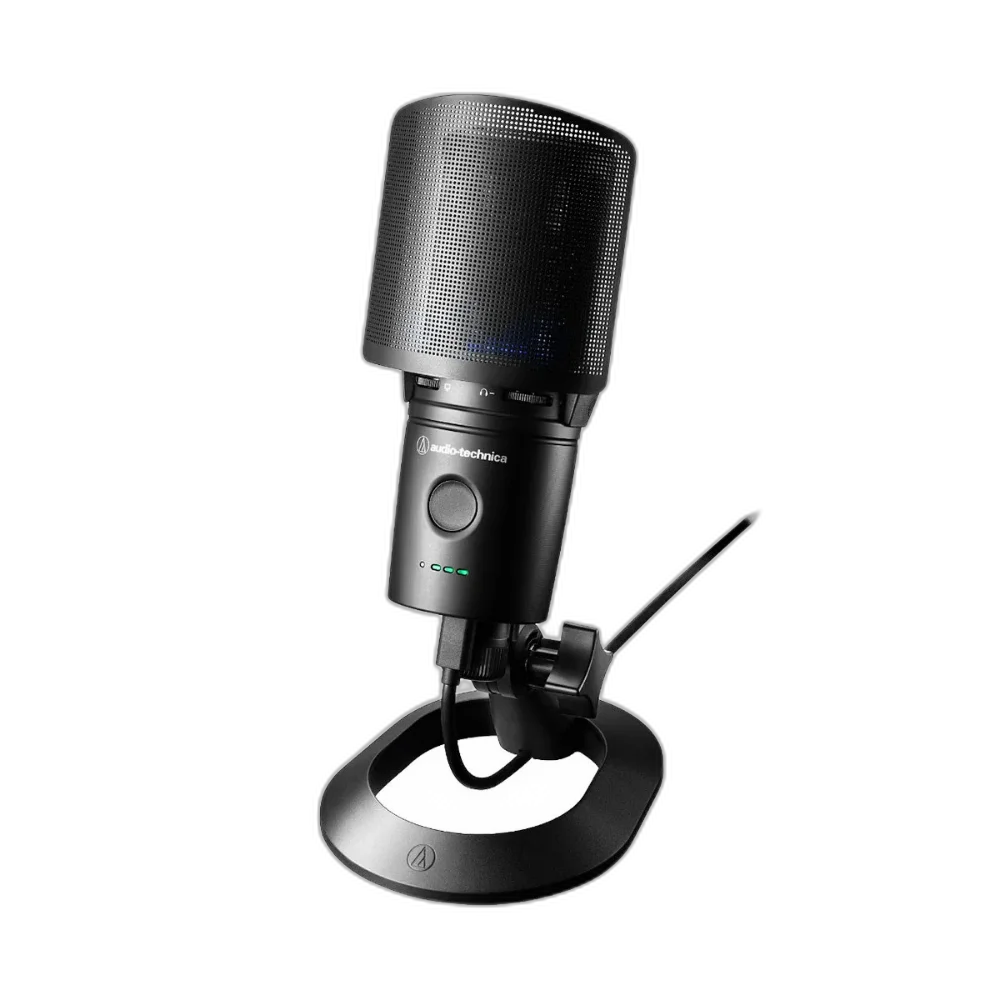 Microfone Condensador USB Audio-Technica AT2020USB-XP Kit Podcast com Headphones ATH-M40x