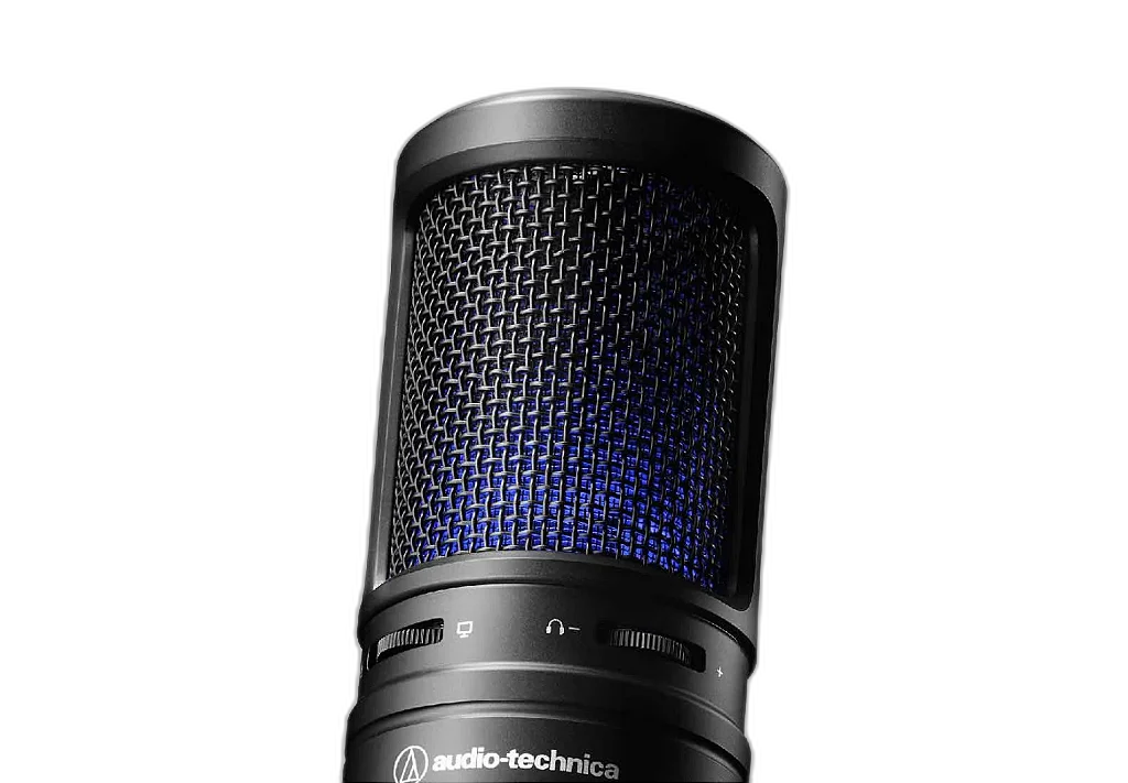 Microfone Condensador USB Audio-Technica AT2020USB-XP Kit Podcast com Headphones ATH-M40x