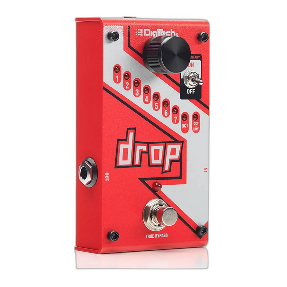 Pedal Digitech Drop V para Guitarra e Baixo - Pitch Shifter de Oitava com Modo Polifônico