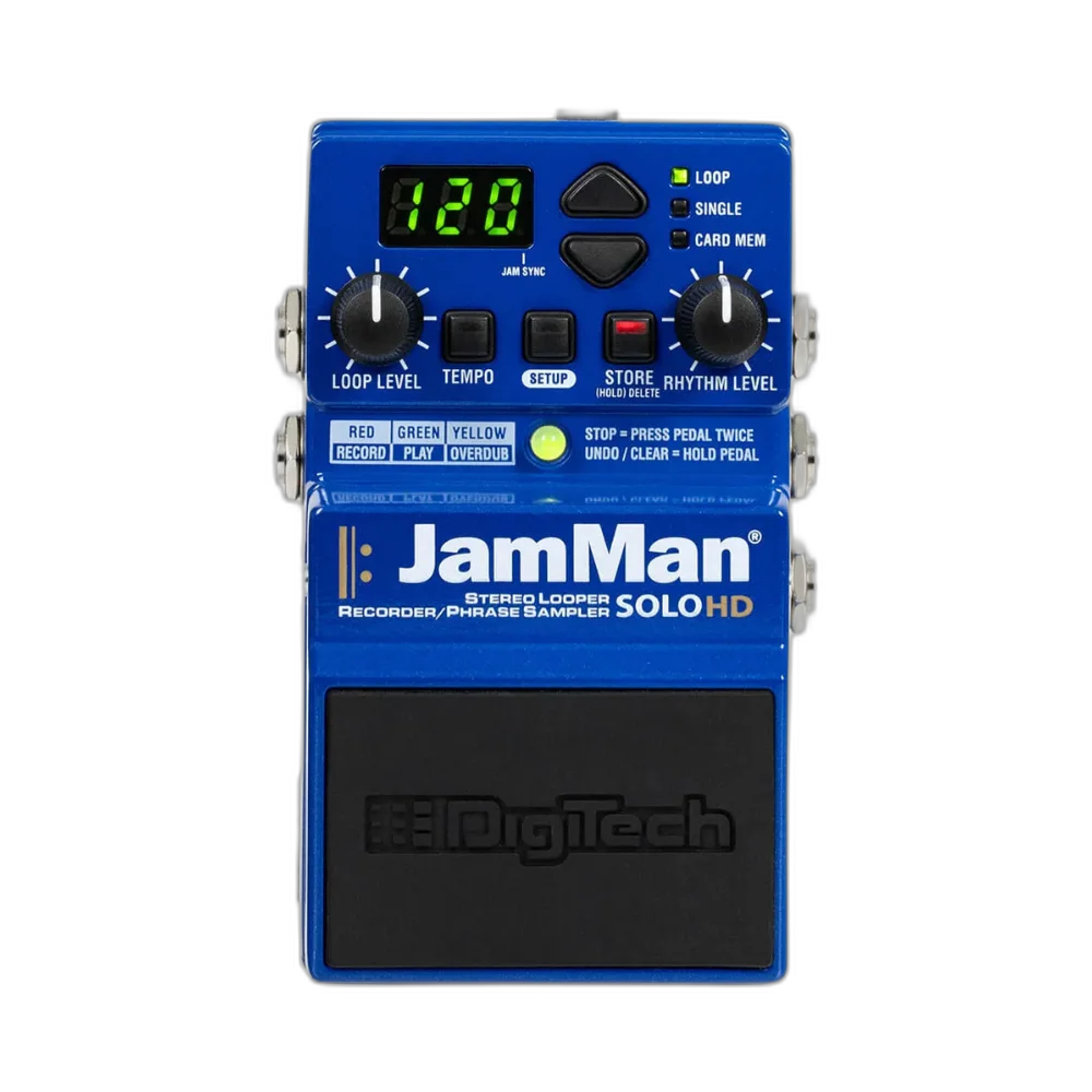 Looper Stereo Digitech JamMan Stereo V04 - Gravador de Loops com 35 Minutos e SD Card