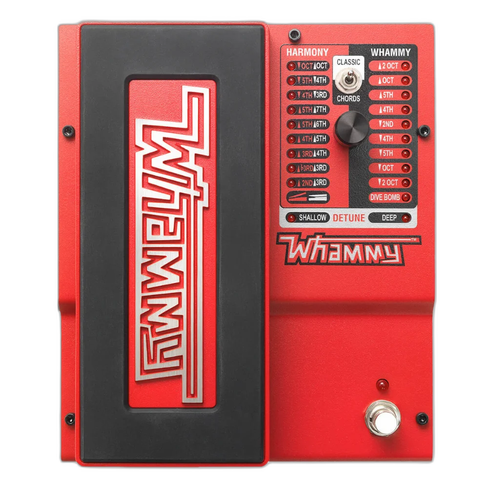 Pedal Pitch Shifter Digitech Whammy DT V - Drop Tune e Harmonias com 24-bit e MIDI