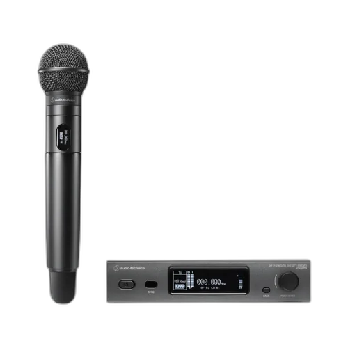 Sistema Wireless Audio-Technica ATW-3212 / C510DE2 UHF Dual-Channel com 2 Microfones Lapela Cardióide - 3000 Series para Apresentações
