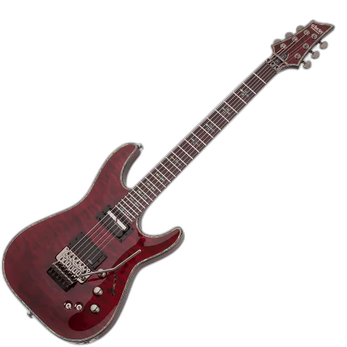 Guitarra Schecter Hellraiser C-1 FR S BCH Black Cherry com Captadores EMG 81TW e Sustainiac e Ponte Floyd Rose 1000 Series 1826