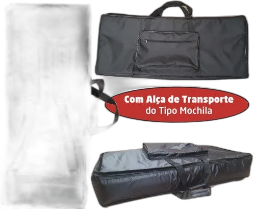 Capa Para Teclado Yamaha Motif Xf7 Master Luxo Nylon Preto