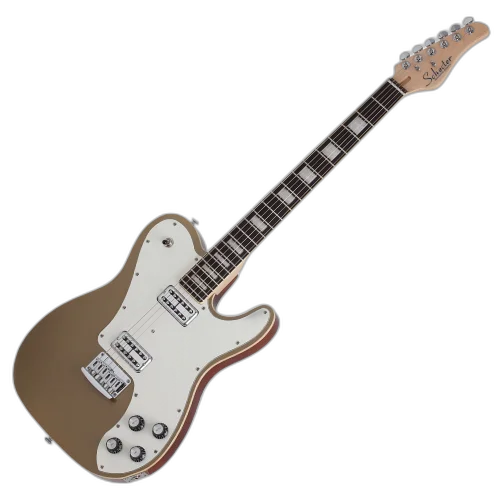 Guitarra Schecter PT Fastback GTOP Gold Top com Captadores Schecter USA SuperCharger Mach-6 HH e Ponte Hipshot Hardtail 2147