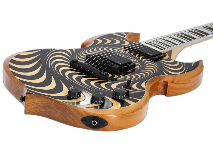 Escala Ebony com Inlays Mother of Pearl Runes