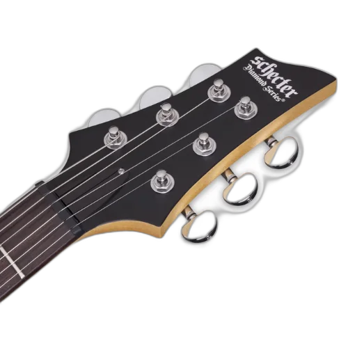 Guitarra Schecter C-6 Deluxe SB Satin Black com Captadores Schecter Diamond Plus HH e Ponte Tune-O-Matic 430