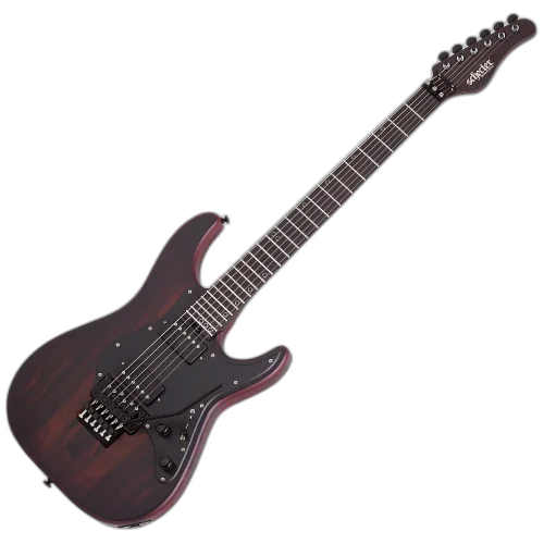 Guitarra Schecter Sun Valley Super Shredder Exotic FR Ziricote Natural Satin com Captadores Schecter USA Pasadena HSS e Ponte Floyd Rose Special 1266