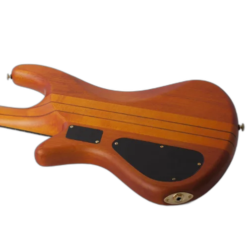 Contrabaixo Schecter Stiletto Studio-4 HSN Honey Satin com Captadores EMG 35HZ e Ponte Schecter Custom Bass String Thru 2710