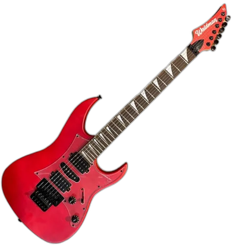 Guitarra Waldman WIG450X TRDS Trans Red Satin com Captadores HSH e Ponte Floyd Rose
