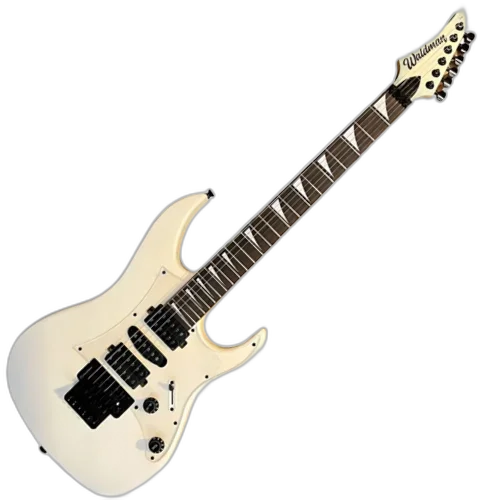 Guitarra Waldman WIG450X TWHS Trans White Satin com Captadores HSH e Ponte Floyd Rose