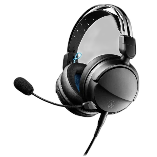 Headset Gamer Audio-Technica ATH-GL3BK Preto Closed-Back de Alta Fidelidade com Microfone Destacável
