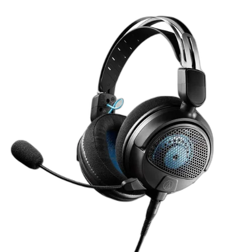 Headset Gamer Audio-Technica ATH-GDL3BK Preto Open-Back de Alta Fidelidade com Microfone Destacável