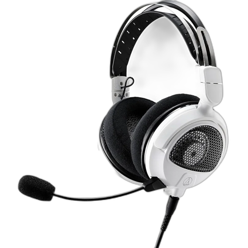 Headset Gamer Audio-Technica ATH-GDL3WH Branco Open-Back de Alta Fidelidade com Microfone Destacável