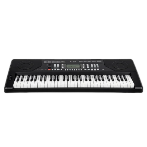 Teclado Digital Acordes K189 Preto com 61 Teclas Sensíveis ao Toque e 300 Timbres