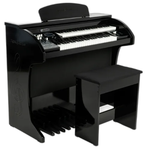 Órgão Digital Acordes Classic Preto Fosco com Teclados Waterfall e 128 Timbres GM