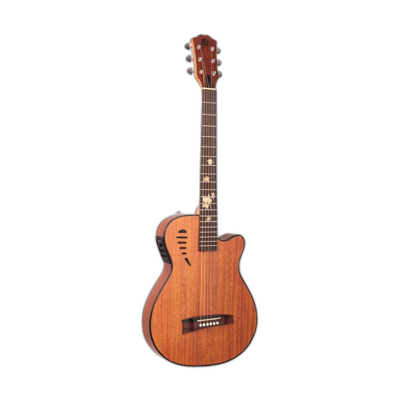 Violão Eletroacústico Marquês VA-43MGSEQ Super Flat Mahogany Fosco Aço com Fishman Presys