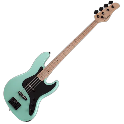 Contrabaixo Schecter J-4 SFG Sea Foam Green com Captadores Seymour Duncan SJB-3 e Ponte Schecter Custom Bass String-Thru 2910