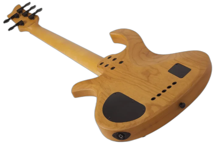 Contrabaixo Schecter Riot-5 Session ANS Aged Natural Satin com Captadores EMG 40HZ e Ponte Schecter Custom Bass String-Thru 2853