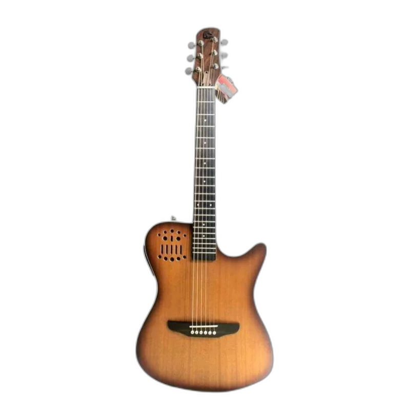 Violão Eletroacústico Marquês VA144 MGB EQ Flat Travel Baby Mahogany Sombra Aço com MET-A08