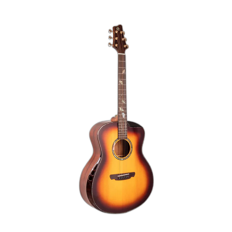Violão Eletroacústico Marquês VA193 CT EQ Grand Auditorium Castanho Brilho Aço com Guitto Double