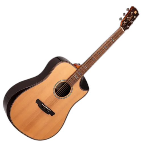 Violão Eletroacústico Marquês VA206 NT EQ Folk Half Cutaway Natural Brilho Aço com Double B1G