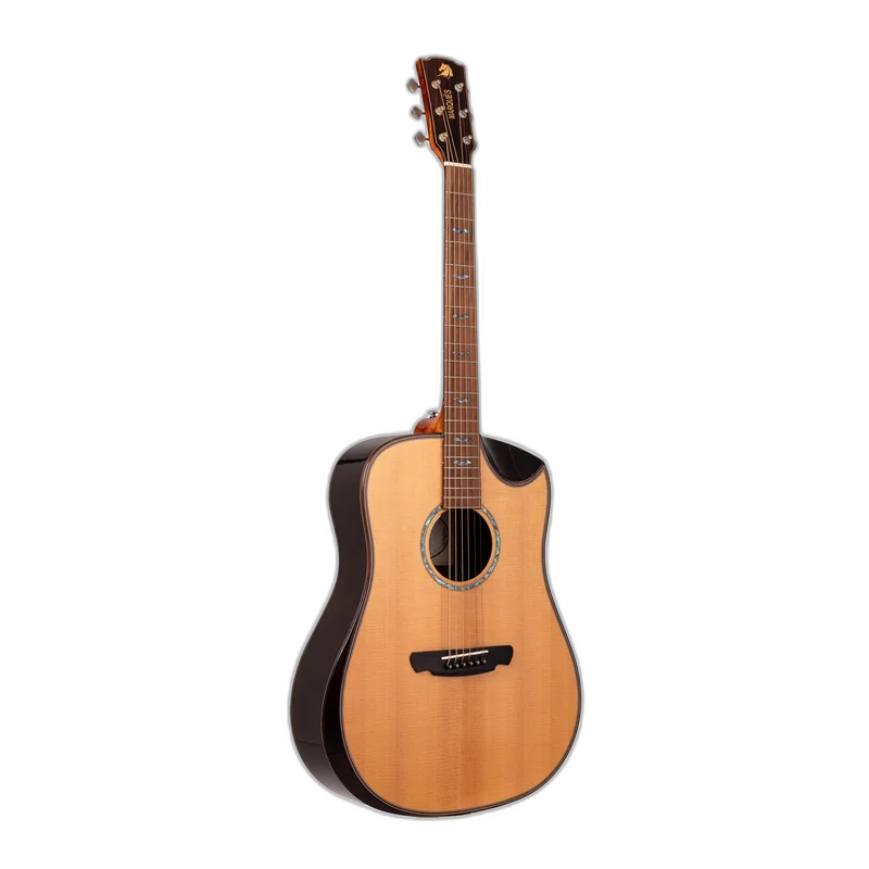 Violão Eletroacústico Marquês VA206 NT EQ Folk Half Cutaway Natural Brilho Aço com Double B1G