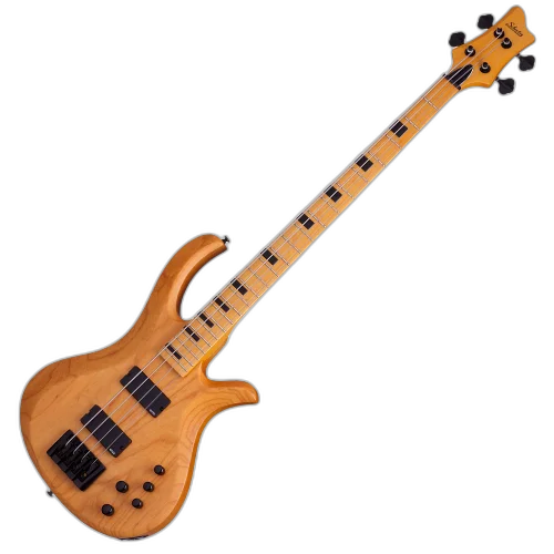 Contrabaixo Schecter Riot-4 Session ANS Aged Natural Satin com Captadores EMG 35HZ e Ponte Schecter Custom Bass String-Thru 2852