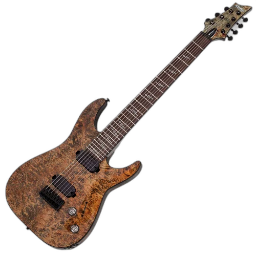 Guitarra Schecter Omen Elite-7 CRL Charcoal com Captadores Schecter Diamond Heretic e Ponte Hardtail w/ String Thru Body 2457
