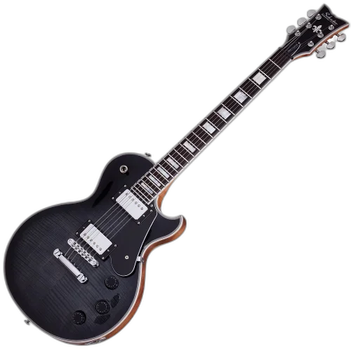 Guitarra Schecter Solo-II Custom TBB Trans Black Burst com Captadores Schecter USA Pasadena Plus e Ponte TonePros T3BT TOM w/ String Thru Body 659