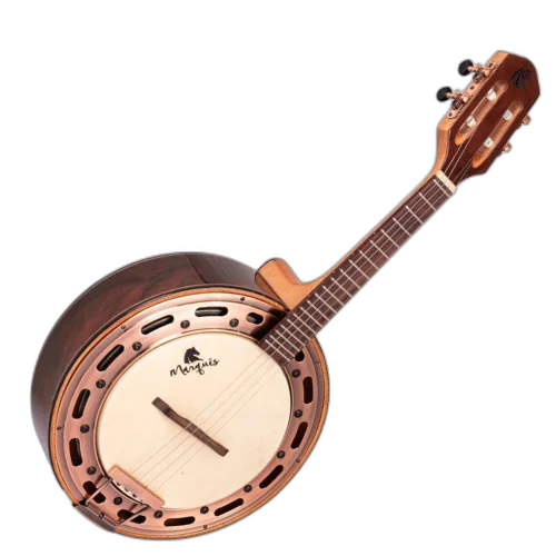 Banjo Marquês Musical BAJ93 CT EL com Captador Passivo Cap-06 e Aro Envelhecido