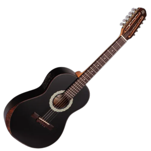 Viola Clássica Eletroacústica Marquês VIL217 BKS EQ Clássica Black Fosco com MET-A08
