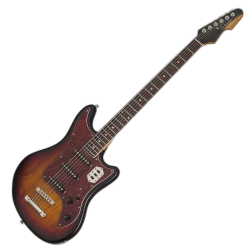 Guitarra Schecter Hellcat VI 3TSBP 3-Tone Sunburst Pearl com Captadores Schecter MonsterTone Stack e Ponte Adjusto-Matic 293