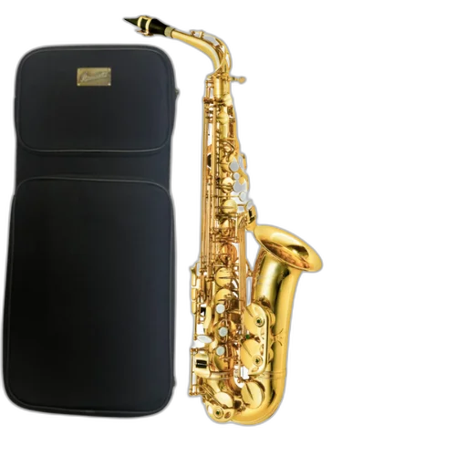 Saxofone Alto P.Mauriat PMSA-180 AGL Gold Lacquer com Super VI Neck e Brass Body