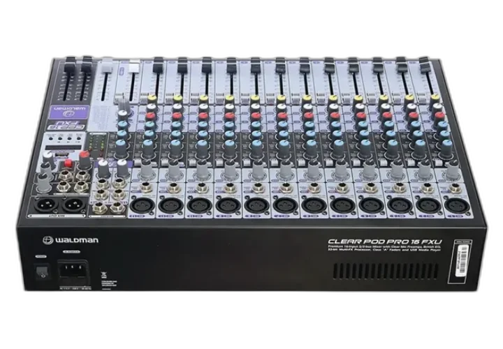 Mesa de Som Waldman CPP-16FXU 16 Canais (12 XLR) com Efeitos e USB