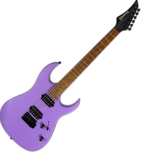 Guitarra Waldman WIGR120 PP Purple com Captadores Cerâmicos HH e Ponte Tremolo Semi-Flutuante