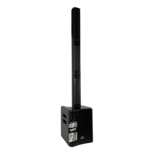 Caixa Amplificada Waldman TWR-1400CH-8 Sistema Torre Ativo Cor Preto com 350W RMS Bateria Recarregável e Bluetooth
