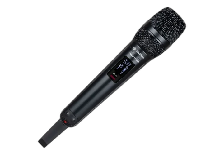 Microfone Duplo Sem Fio Waldman Fidelity 300 com Tecnologia UHF e Case de Alumínio
