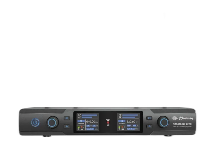 Microfone Sem Fio Duplo Waldman WSL-2200/530 com Tecnologia StageLink e Case de Transporte