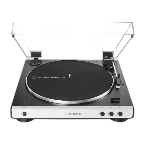 Toca-Discos Automático Bluetooth Audio-Technica AT-LP60XBT Branco com Acionamento por Correia e Pré-Amplificador Phono Integrado
