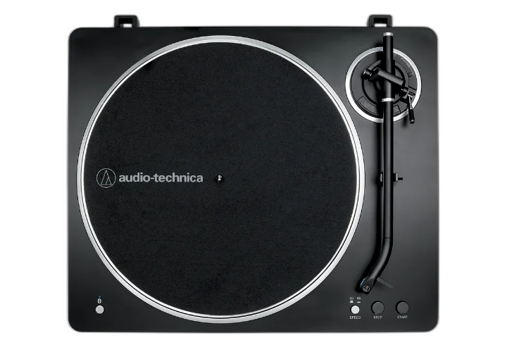 Toca-Discos Automático Bluetooth Audio-Technica AT-LP70XBT Black/Silver com Acionamento por Correia e Pré-Amplificador Phono Integrado