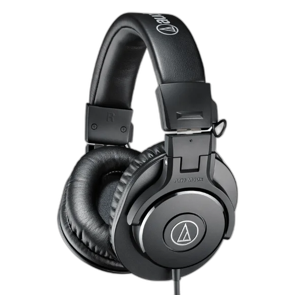 Fone de Ouvido Profissional Audio-Technica ATH-M30x com Drivers 40mm, Cabo 3m e Design Circumaural Fechado