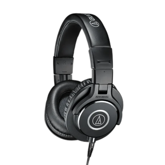Fone de Ouvido Profissional Audio-Technica ATH-M40x com Drivers 40mm, Cabos Desconectáveis e Design Circumaural Fechado