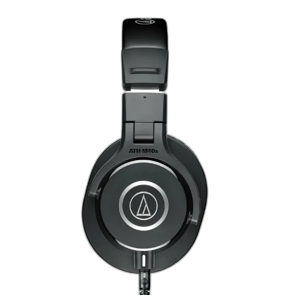 Fone de Ouvido Profissional Audio-Technica ATH-M40x com Drivers 40mm, Cabos Desconectáveis e Design Circumaural Fechado