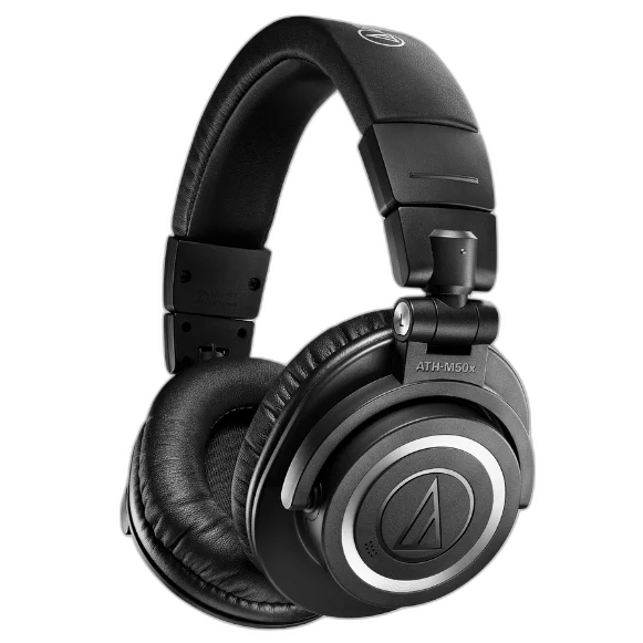 Fone de Ouvido Profissional Sem Fio Audio-Technica ATH-M50xBT2 com Drivers 45mm Neodímio, Bluetooth 5.0 LDAC/AAC/SBC, Bateria 50 Horas e App A-T Connect