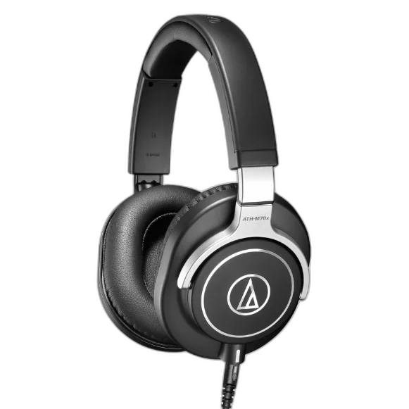 Fone de Ouvido Profissional Audio-Technica ATH-M70x com Drivers 45mm Neodímio, Cabos Desconectáveis e Design Circumaural Fechado
