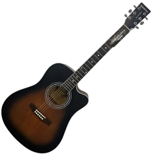 Violão Eletroacústico Aço Waldman DCE-41 LSB Sunburst Folk