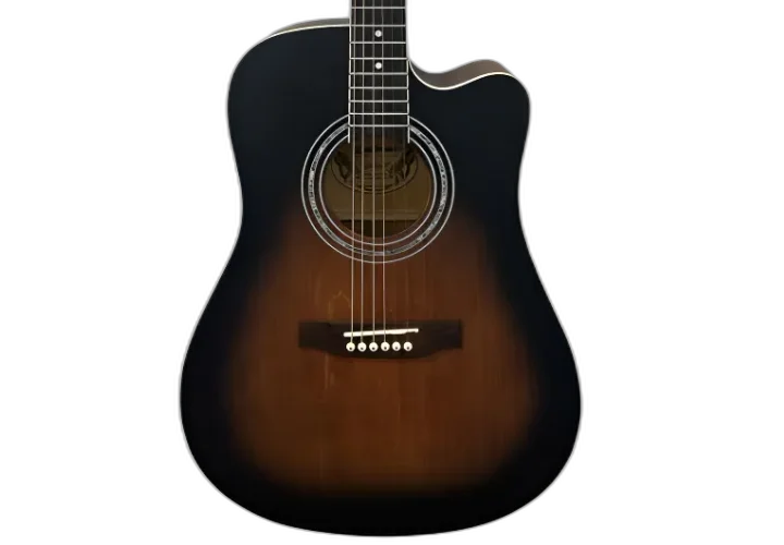 Violão Eletroacústico Aço Waldman DCE-41 LSB Sunburst Folk