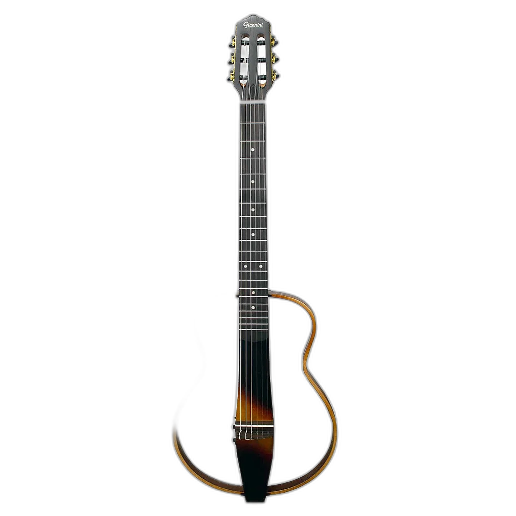 Violão Eletroacústico Giannini Roadman GRMN 3TS 3-Tone Sunburst com Laterais Desmontáveis, Pré-Amplificador GT-100 Bluetooth e Bag
