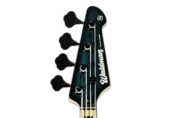 Contrabaixo Elétrico Ativo 4 Cordas Waldman GJJF450A SPBL Spalted Blue – Jazz Bass Premium, Pré-Ativo 3 Bandas, Captadores JJ Cerâmicos, Escala Rosewood, Bolt-On Maple, Acabamento Brilhoso